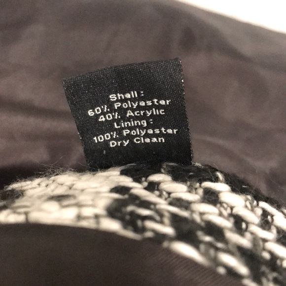 Vintage Ann Taylor Plaid Skirt, Black & White - Picture 6 of 7